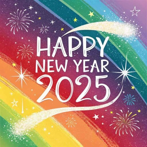 Brighten your celebrations with this colorful "happy new year 2025 image for free," designed for festive vibes.