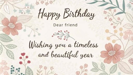 Add a touch of elegance with images of happy birthday dear friend, surrounded by vintage floral beauty and heartfelt wishes.