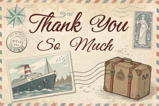 A nostalgic thank you so much image that adds a vintage touch to your expressions of gratitude.