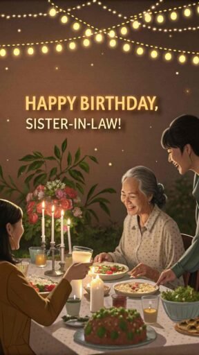 Strengthen bonds with happy birthday images sister law that celebrate her role in the family.