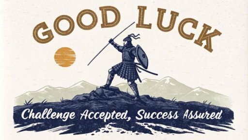 This empowering good luck image for exams encourages students to accept challenges and move forward with confidence in their abilities.