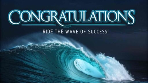 A dynamic and energetic image for a bold celebration in your congratulations images for success.