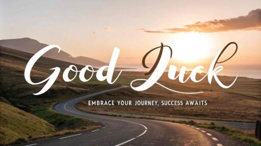 This encouraging good luck image for exams reminds students to embrace their journey and trust that success is waiting at the end.