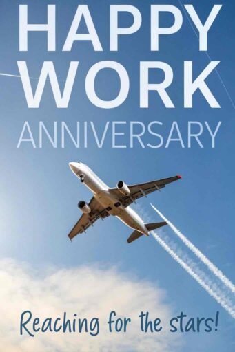 Soar to new heights with inspiring happy anniversary images work celebrating success.