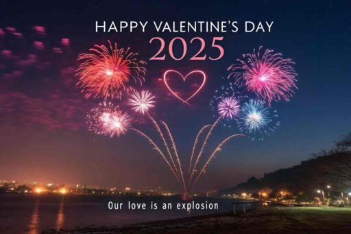 A dazzling, festive image for "happy valentine's day 2025 images" to celebrate love and passion.