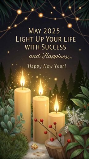 A warm and inviting "happy new year 2025 hd image with quote" to send your wishes.