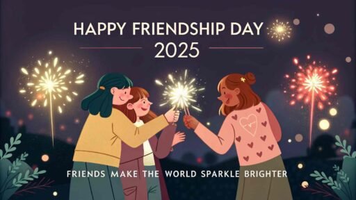 This sparkling image is perfect for happy friendship day 2025 images, highlighting the magic that friends bring to our lives.