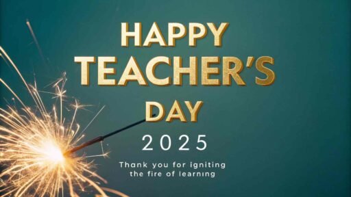An inspiring spark-themed design to create glowing happy teacher's day 2025 images for educators.