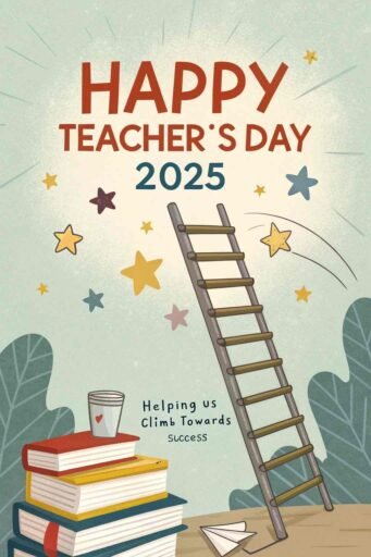 A symbolic design representing growth, ideal for creating inspiring happy teacher's day 2025 images.
