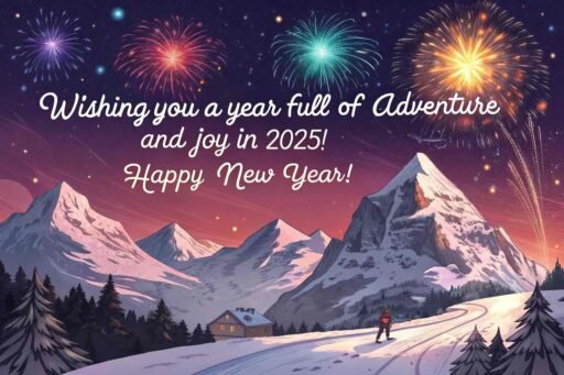 A mesmerizing "happy new year 2025 hd image with quote" celebrating the beauty of nature and the new year.